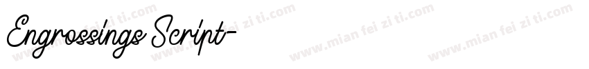 Engrossings Script字体转换